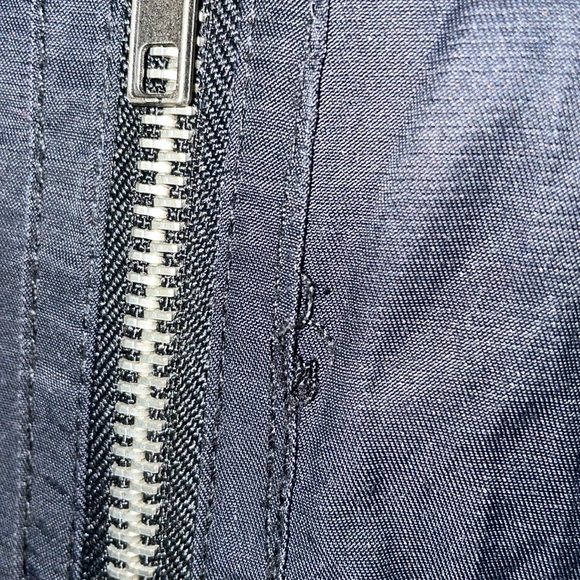 Converse black zip up moto jacket XS 4 pockets lightweight - Picture 9 of 10